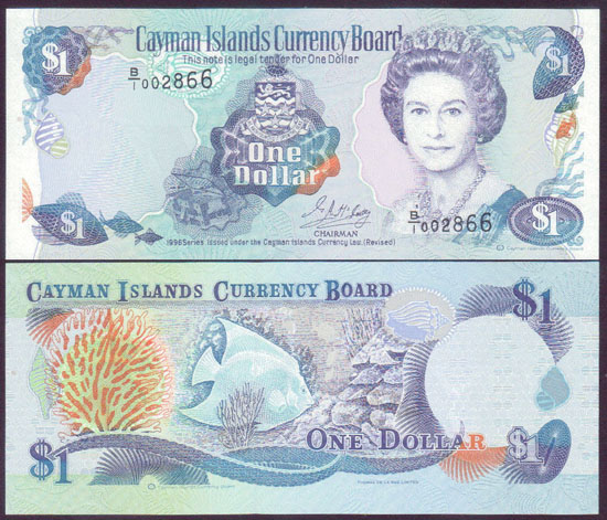 1996 Cayman Islands $1 (Unc) L001436